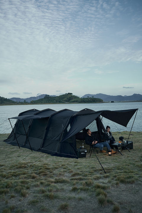 MOBI GARDEN เต็นท์ เต็นท์แคมปิ้งสำหรับครอบครัว สีดำ กันน้ำ กันฝน ...