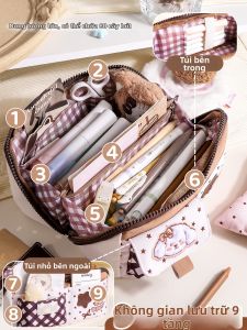 TONGHUI | Vỏ Bút Dots Đôi Sao Dung Lượng Lớn Dễ Sử Dụng