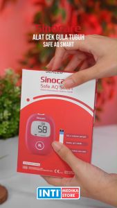 SINOCARE - Alat Cek Gula Darah SAFE AQ SMART | Set Lengkap Cek Diabetes Instant