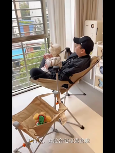 KingCamp Outdoor Oxford Cloth Rocking Chair Children Quick Open Foldable Children Rocking Chair Portable Leisure Chair Folding Chair Camping Hanging Chair Gift