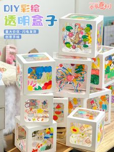 Bộ Đồ Dùng Thủ Công DIY Graffiti Tranh Dán Trong Suốt Khối Bất Ngờ Cho Trẻ Em Nhà Trẻ Trung Tâm Giáo Dục Sáng Tạo Nghệ Thuật