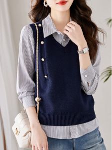 Elegant Fashion French Style Premium Knit Sweater Vest