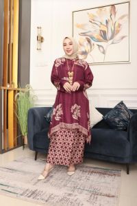 NEW SETELAN ROK BATIK VISCAUSE SEMI SUTRA LEMBUT DAN ADEM // SET ROK WANITA INDONESIA TERBARU SUPER CANTIK KEKINIAN MASAKINI HIGH QUALITY 100% REALPICT