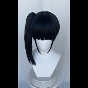 Wig Rambut Palsu Kanao Tsuyuri Cosplay Demon Slayer Untuk Dewasa Dan Anak