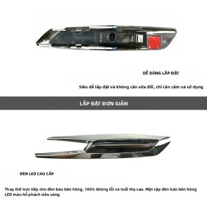 Anzulwang | Đèn Xi Nhan LED Nháy Tuần Tự Đèn Báo Rẽ Bên Hông Cho BMW Series 1 3 5 F30 E90 E91 E92 E93 E46 E60 E61 F10 F11 - Đèn Gương Chiếu Hậu Xi Nhan Động