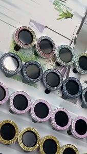 lens Diamond Camera protector Ring metal alloy glass back IP 15 PRO MAX 15 PLUS 12 11 MINI 镜头钻石相机保护环
