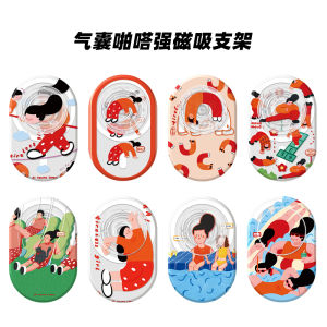 MagSafe Strong Magnetic Clicking Suction Phone Stand Acrylic Folding Extendable Airbag Support Universal Magnetic Attachment