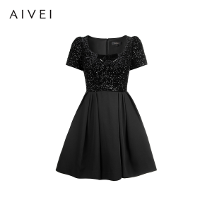 AIVEI | French Elegance Sequin Dress