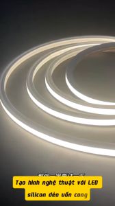 Dây LED Silicon Chính Hãng Cuộn 100M - Chống Nước IP65 Uốn Dẻo 360° - Trang Trí Nhà Cafe Sự Kiện