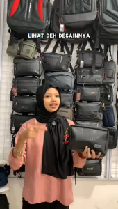 TAS SELEMPANG CLUTCHBAG HANDBAG TAS TANGAN PRIA WANITA 3IN1 ANTIAIR [SIELLE.ID 9123]