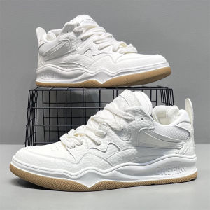 Mens Casual Sport Shoes Comfortable Versatile Stylish Fall 2025 New Trendy Brand Board Shoes Low Rubber Outsole Leather Upper