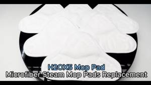 5 Chiếc Miếng Lau Nhà Bằng Sợi Microfiber Có Thể Tái Sử Dụng Có Thể Giặt Được Làm Dày Vải Cho H2O Mop X5 Hình Tam Giác Kéo Phụ Kiện Làm Sạch