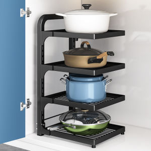 Kitchen Pot Rack Shelf Organizer
