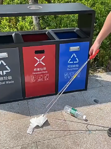 Gunting Jepit Sampah Bahan Stainless Alat Pembersih Sampah Jepit Kepiting Belut Tahan Lama