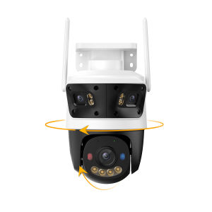 IMOU Cruiser Triple Lens Outdoor Camera 2 Red-Bule Warning Light PTZ WiFi Camera Vehicle & Human Detection Surveillance Monitor