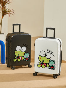 New Arrival Large Capacity Travel Suitcase Cartoon Frog Graffiti Design Student Pull Rod Case Multifunctional Carry-On Password