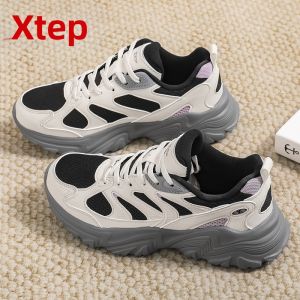 XTEP | Giày Thể Thao Nữ Thông Gió Nhẹ Chống Sốc