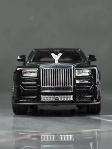 1:24 Scale Rolls Royce Phantom Toy Model Car Alloy Diecast Light Sound Doors Opened Shock Absorption Vehicles Collection Gifts