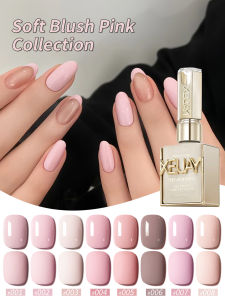 XEIJAYI 15ML 8pcs  Pink Series Gel Nail Polish Set UV LED Immersion Nail PolishHoliday DIY Nail Polish Design For All Seasons