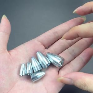 Multi Size Taper Metal Sinkers Anti-line-scuff Rig Weights Fresh Salt Water Universal Soft Lure Fishing Making Accessories