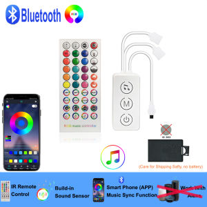 12V 4 Pin RGB Led Controller Bluetooth Smart Controler Remote Music Sync RGB Led Lights Voice Sensor RGB Controler
