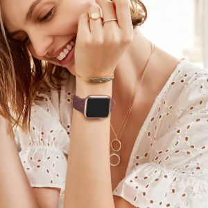 Comfortable & Adjustable Apple Watch Strap: Leopard Print Band for All Models