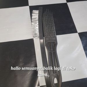 SIKAT KAWAT PVC 6 BARIS HITAM CAMEL PER PCS