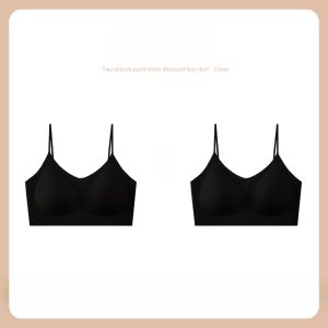 MiiOW | เสื้อชั้นในสายเดี่ยวบางเฉียบสำหรับผู้หญิง MiiOW Catwoman เสื้อชั้นในแบบเกาะอกทรง V ไร้โครง ทรงสามเหลี่ยม ฤดูร้อน 2025