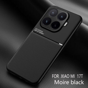 Shockproof Protective Luxury Soft Leather Phone Case for Xiaomi 17T 15T Pro Xiaomi 17T MI 15T with Car Magnetic Holder Cover
