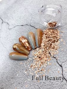 DIY kuku dekorasi 6 Grid / Box 3D Alat Manikur Payet Dekorasi Serpihan Serpihan Seni Serpihan Kerang Abalone Aksen Glitter Sequins Untuk Dekorasi Nail Art