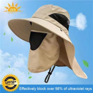 Sun Hats Fishing Hat UV Protection Outdoor Removable Camping Visor Bucket Hat for Men Women