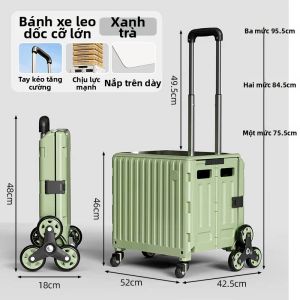 MEIZHUFU | Xe Đẩy Gấp Di Động cho Cầu Thang và Hàng Nặng