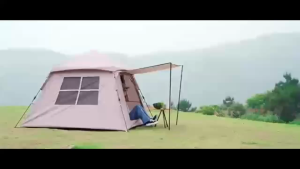 Mountainhiker Automatic Tent Size 3-4 Persons 2 Doors 2 Windows Sleeping Tent Outdoor Tent Hiking and Camping Tent. Dimensions 2.1 x 2.1 meters.