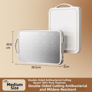 100% Pure Titanium Antibacterial Food-Grade Cutting Board