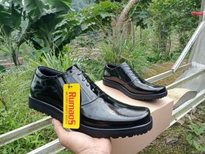 sepatu PDH pendek/dinas KANTORAN TNI POLRI SECURITY kulit