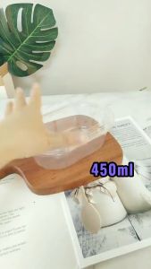 10pcs 500ML Acylic Oval Dessert Container for Salad Mousse Cake Clear Plastic Dessert