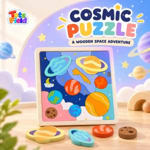 🧩 JIGSAW PUZZLE 🧩 MONTESSORI COSMIC PUZZLE Solar System Outer Space Wooden Puzzle kids children gifts shape sorting toy