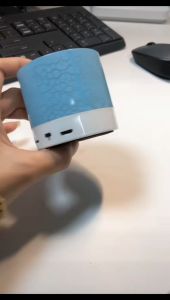 SPEAKER MINI BLUETOOTH MUSIC BOX MOTIF RETAK CORAK WARNA WARNI S10