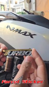 NMAX TURBO AKRILIK EMBLEM TURBO ACRYLIC 2 PC