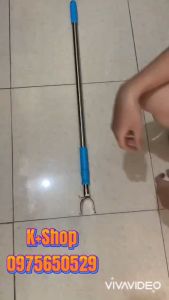 cây phơi đồ inox gấp gọn thông minh kéo dài 1.5M / Cây phơi và lấy đồ móc treo quần áo inox Kéo Dài 1.5M -  Gậy lấy đồ / Cây Lấy Quần Áo / Cây Treo Đồ