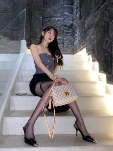 Hotspot รองเท้าส้นสูงโลหะหัวสี่เหลี่ยม Slip-On ของแท้ หนัง สิทธิบัตร หนัง รองเท้าแตะผู้หญิงรองเท้าแตะหัวเข็มขัดส้นบาง ลำลอง รองเท้า