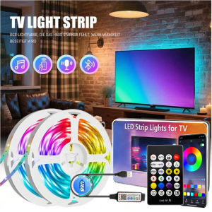 TV LED Backlight Light Strip Bluetooth APP Control Music Sync RGB Color Changi Backlight For TV 55-75 Inch 4M-5M