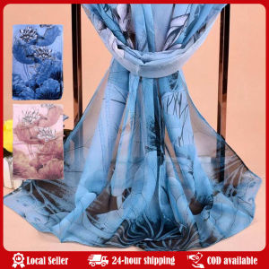 50*150cm Fashion Summer Women Beach Scarf Floral Designer Chiffon Silk Shawls Luxury Headband Wraps Sunscreen Hijab Long Korean Luxury Silk Scarf Luxury Printing Thin Silk Scarf Lace Elegant Women Hijab Shawls Autumn Summer Embroidered Silk Scarf Breathab