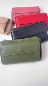 New touch screen mobile phone bag for women 2025 Korean style fashion large capacity handheld wallet integrated shoulder crossbody small bag
