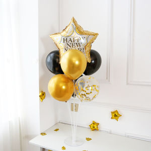 New Year Celebration Balloon Decoration Column Festive round Latex Balloon 10 Inches for Cinema Conference Decorations