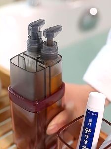 Sincecu 6-in-1 Luxury Travel Toothbrush Cup Organizer - Portable Rinse Cup Toiletries & Lotion Storage Box