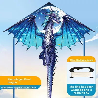 XIAOYAOJIN YANGGE | Dragon Pterosaur Design Kite for Adults and Children Easy to Fly in Breeze
