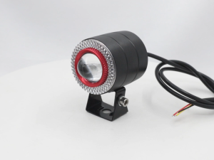 Laser Gun MDL Mini Driving Light Motorcycle Spotlight 30W Dual Color Hi/Lo Auxiliary Light