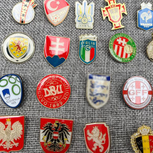 Football Fan Memorabilia Cup England Metal Badge Small Gift Lapel Pin Team Emblem Soccer Surrounding Products