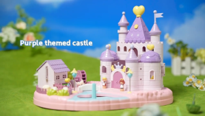 Dreamy Ice Princess Castle Doll House Pretend Play Set Villa Toys For Kids Girls Gifts Large Playhouse 磁力城堡